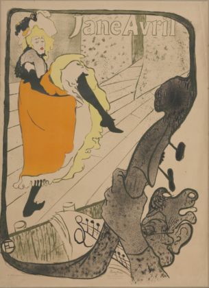 Henri de Toulouse-Lautrec, Jane Avril, 1893 - Budapest, Galleria Nazionale