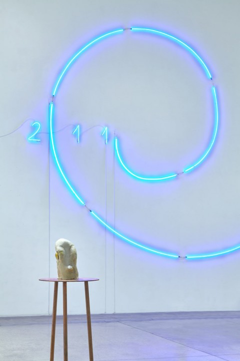 Mario Merz, Un segno nel Foro di Cesare, 2003 - installation view at Museo Macro, Roma 2016 - dettaglio