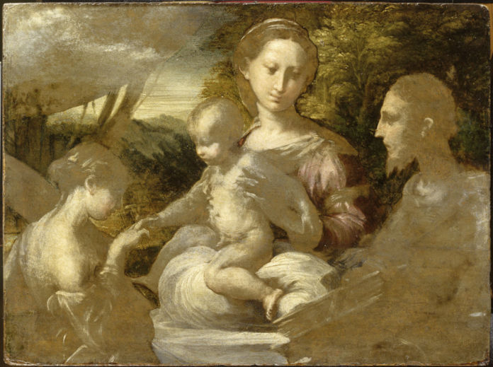 Parmigianino, Il Matrimonio mistico di Santa Caterina - Musée du Louvre, Parigi