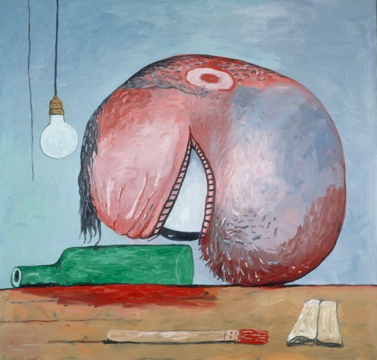 Philip Guston, Head and Bottle, 1975