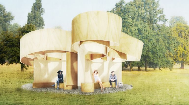 Serpentine Summer House 2016 designed by Barkow Leibinger Design render © Barkow Leibinger Ecco come sarà il Serpentine Pavilion di Bjarke Ingels a Londra. E i 4 “fratelli” minori di Kunlé Adeyemi, Barkow Leibinger, Asif Khan e Yona Friedman