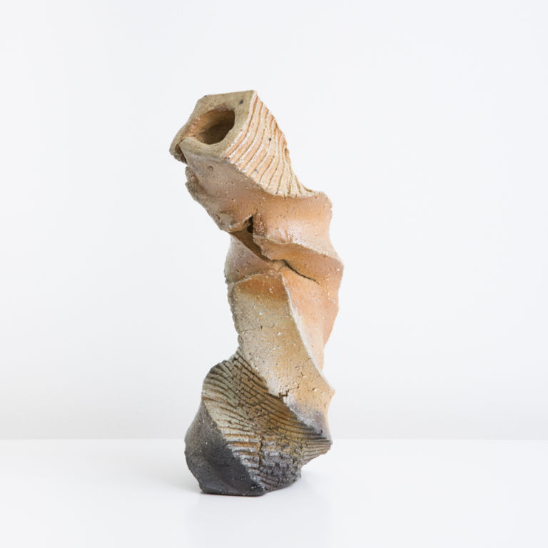 Shozo Michikawa, Natural Ash Sculptural Form, grès, 2015