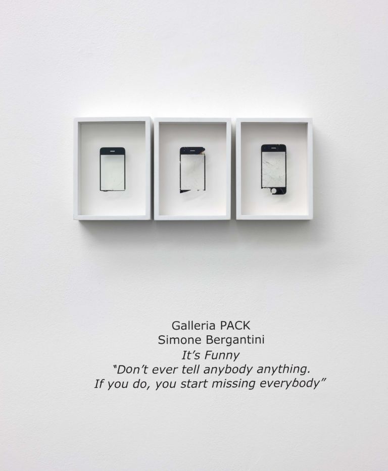 Simone Bergantini, It’s Funny, 2016 - Galleria Pack, Milano 2016 - photo Antonio Maniscalco