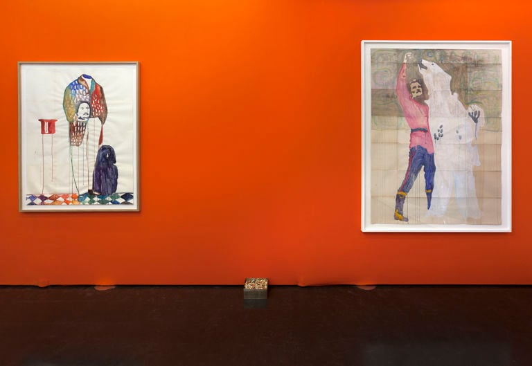 Ulla von Brandenburg – Orange Meets Blue – installation view at Kasia Michalski Gallery, Varsavia 2016 - photo M. Gardulski