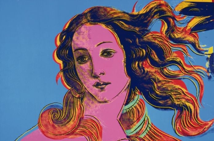 Andy Warhol, Details of Renaissance Paintings (Sandro Botticelli, Birth of Venus, 1482), 1984 - photo The Andy Warhol Foundation Andy Warhol, Details of Renaissance Paintings (Sandro Botticelli, Birth of Venus, 1482), 1984 - photo The Andy Warhol Foundation