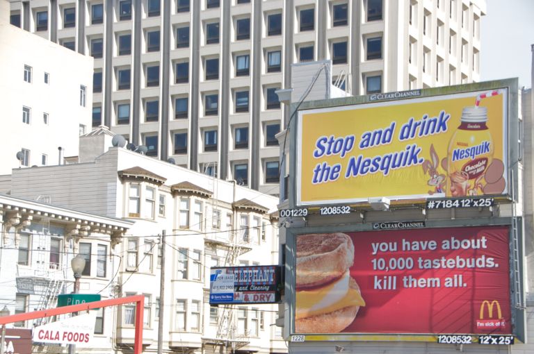 Billboard Liberation Front, San Francisco, 2010