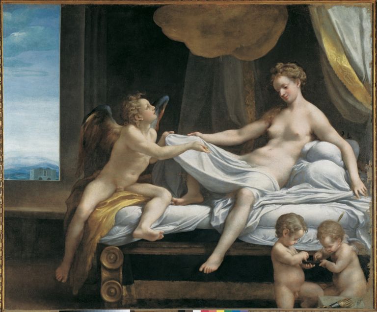 Correggio (Antonio Allegri), Danae - Roma, Galleria Borghese