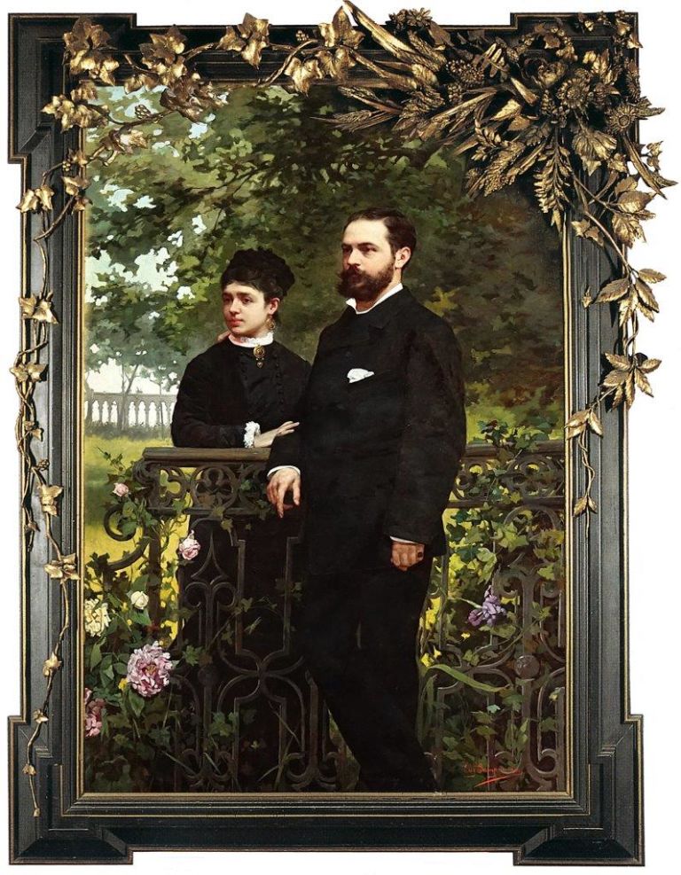 Eugenio Scomparini, Ritratto di Piero ed Evelina Sandrini, 1878, Trieste, Civici Musei di Storia ed Arte