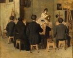 Giacomo Favretto, La scuola di pittura, 1871, Collezione privata - photo Matteo De Fina, Venezia