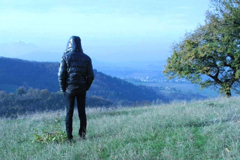 Giovanni Gaggia nella campagna di Pergola