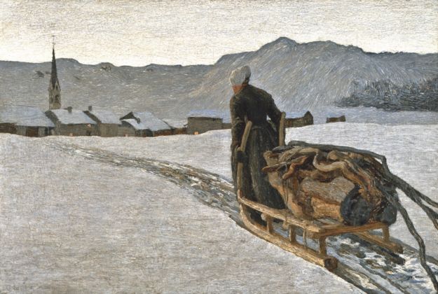 Giovanni Segantini, Il ritorno dal bosco, 1890 - St. Moritz, Museo Segantini