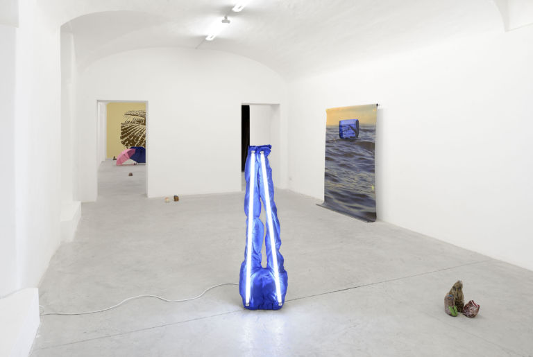 January Blues, installation view at Frutta Gallery, Roma 2016