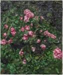 Julian Schnabel, Rose Painting (Near Van Gogh’s Grave) VII, 2015, oil, plates, and bondo on wood, 182,88 x 152,4 x 30,48 cm