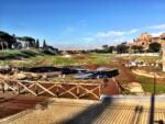 La staccionata al Colosseo e al Circo Massimo