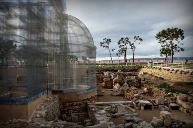 L'installazione di Edoardo Tresoldi per la Basilica paleocristiana di Siponto © Giacomo Pepe