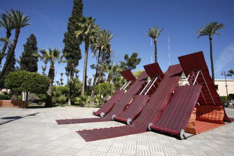 MOTOElastico Popup photo Massimo Bicciato 2016 Italiani in trasferta. Hilario Isola artista e curatore alla Biennale di Marrakech. Ecco le immagini di TENTative Structures, un progetto di arte pubblica sul tema della tenda