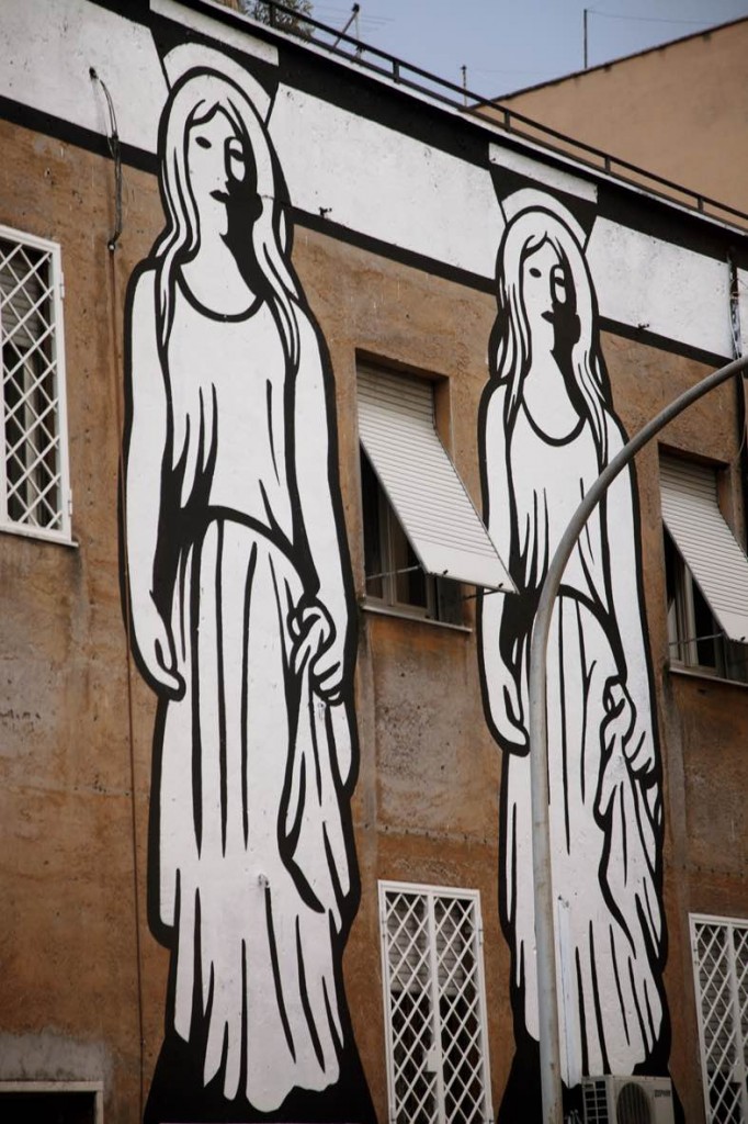 Un pezzo di Atene, a Roma. Ecco le immagini di Millennials, il nuovo murales di MP5 a Torpignattara