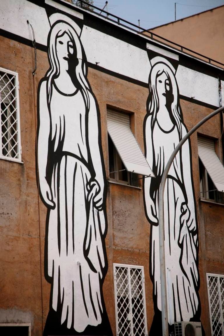 MP5 Millennials Roma foto Martina Ruggeri Un pezzo di Atene, a Roma. Ecco le immagini di Millennials, il nuovo murales di MP5 a Torpignattara