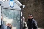 Raffaele Quida Continuum Anfiteatro di Lecce 08 Che ci fa una pensilina degli autobus dentro l’Anfiteatro di Lecce? Dalla Puglia a Milano, immagini del progetto itinerante dell’artista Raffaele Quida