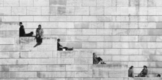 Robert Doisneau, La diagonale dei gradini, Parigi, 1953