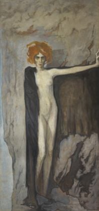 Romaine Brooks, La marchesa Casati, 1920 circa, olio su tela, 248 x 120 cm, Collezione Lucile Audouy ©Photo Thomas Hennocque
