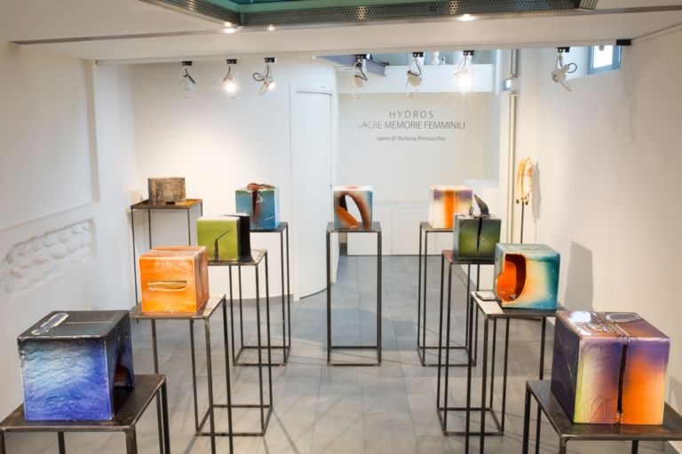 Stefania Pennacchio – Hydros - installation view at Esh Gallery, Milano 2016 - photo D21