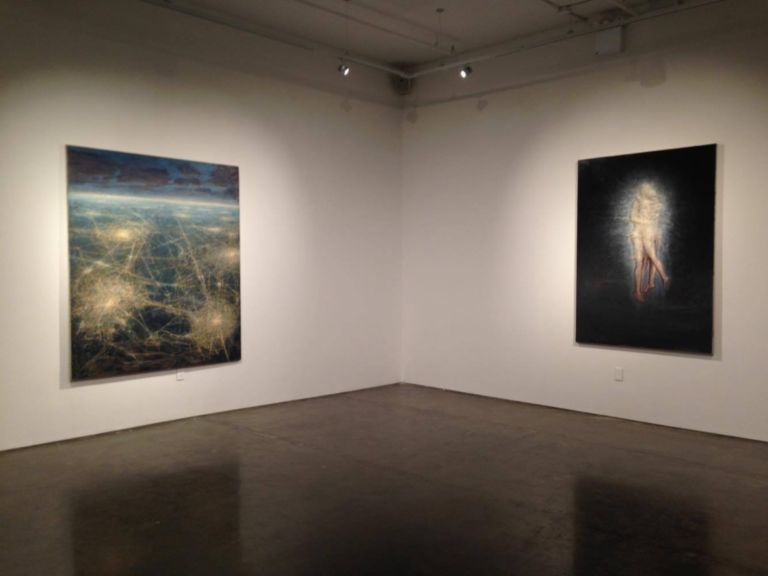 Agostino Arrivabene Hierogamy Cara Gallery New York 05 Italiani in trasferta. Fra linguaggi arcaici e paesaggi romantici, la pittura di Agostino Arrivabene incontra New York: ecco le immagini dalla Cara Gallery