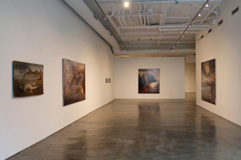 Agostino Arrivabene Hierogamy Cara Gallery New York 12 Italiani in trasferta. Fra linguaggi arcaici e paesaggi romantici, la pittura di Agostino Arrivabene incontra New York: ecco le immagini dalla Cara Gallery