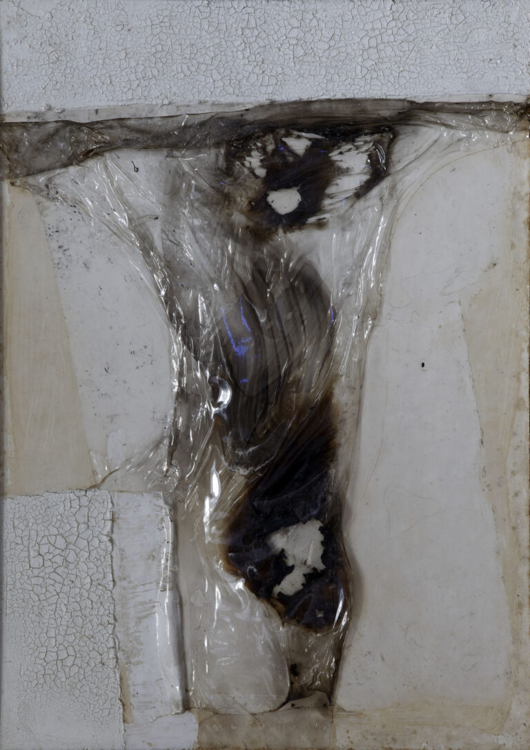 Alberto Burri, Combustione plastica 64CP3 (Crocifissione), 1964 - Collezione privata, Firenze