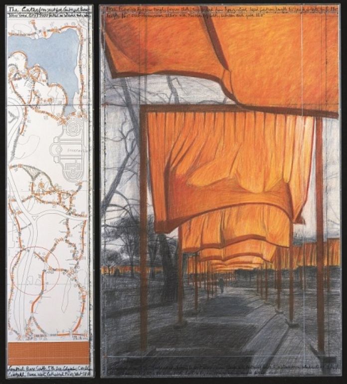 Christo e Jeanne-Claude, The Gates. Project for Central Park New York City, 2002 - Collezione Würth