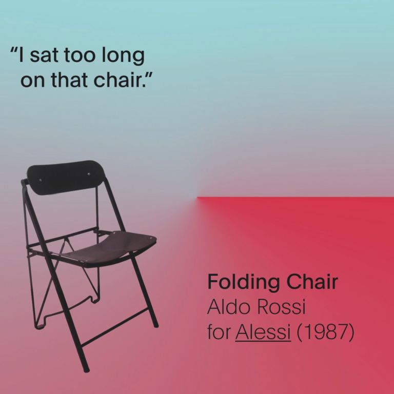 Failures - Aldo Rossi, Folding Chair, 1987 - prod. Alessi