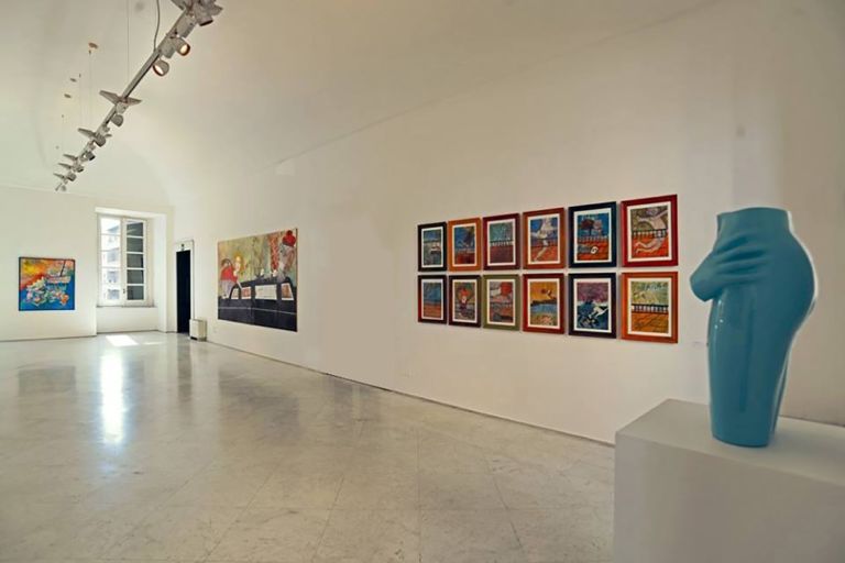 Gianni Pisani – Uomo che cammina installation view at PAN Napoli 2016 Variazioni antropomorfiche. Gianni Pisani a Napoli