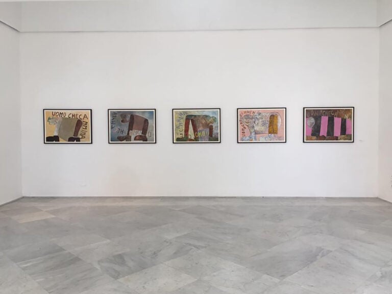 Gianni Pisani – Uomo che cammina - installation view at PAN, Napoli 2016