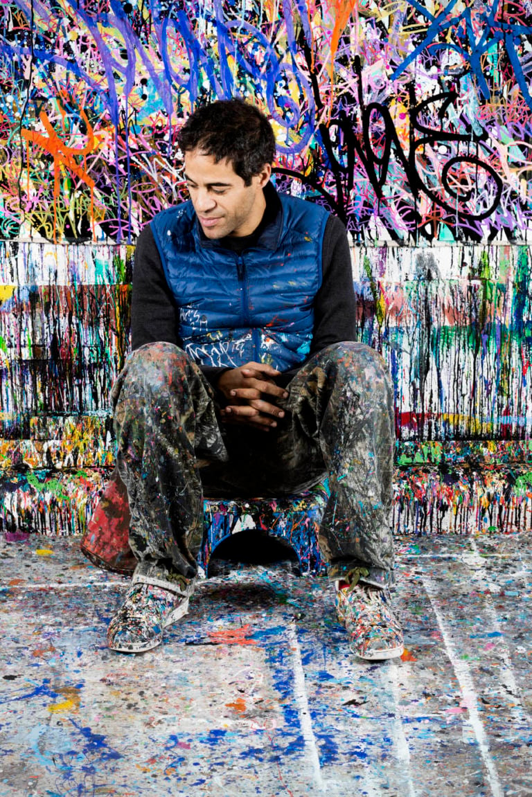 JonOne, 2015 - photo ©Gwen Le Bras