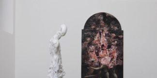Nicola Samorì - Solo Show - installation view at Monitor Gallery, Roma 2016 - photo Giorgio Benni - courtesy the artist & Monitor, Rome