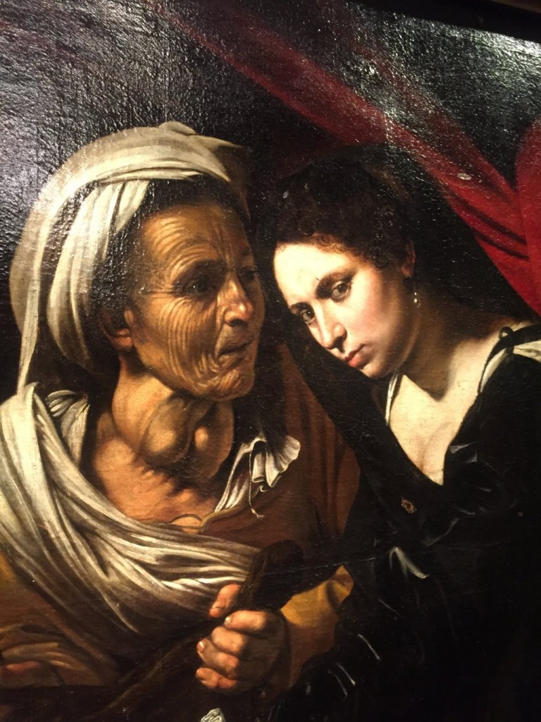Particolare della Giuditta che decapita Oloferne attribuita a Caravaggio 1 È di Caravaggio questa Giuditta e Oloferne trovata in una soffitta di Tolosa? Se autentica, 120 milioni di valore