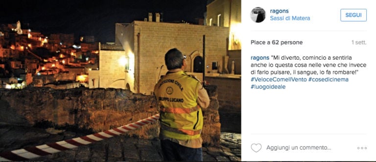 Sergio Ragone e il suo #LuogoIdeale su Instagram