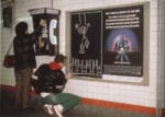 keith haring subway 11 Quando Keith Haring riempiva la metropolitana di New York coi graffiti di gesso. E la polizia lo arrestava.