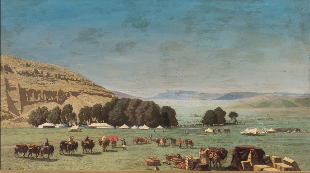 Alberto Pasini, Accampamento in Persia, 1855 - coll. privata - photo Antonio Quattrone