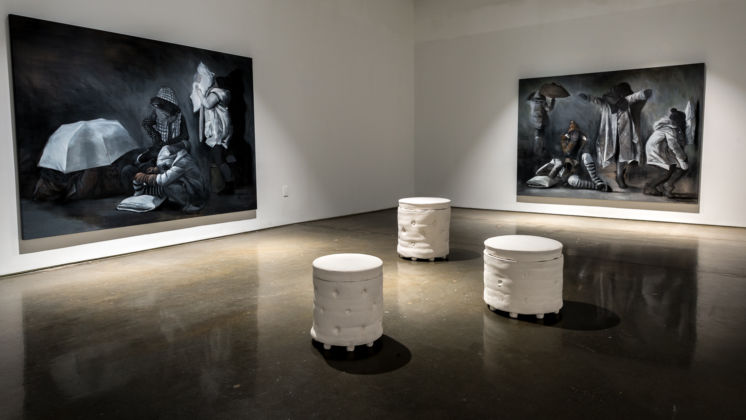 Beatrice Scaccia – Call the bluff - installation view at Cara Gallery, New York 2016 - photo Federico Possati