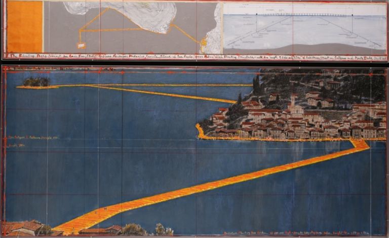 Christo, Floating Piers (Project for Lake Iseo, Italy) – coll. privata – photo André Grossmann - (c) Christo 2015