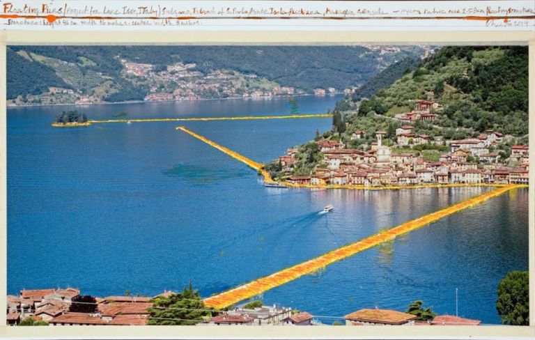 Christo, The Floating Piers, Project for Lake Iseo, Italy, 2014