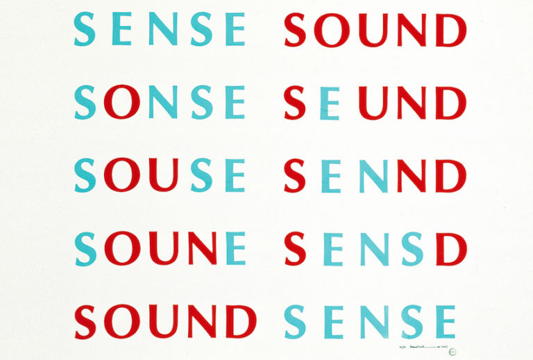 Emmett Williams, Sense Sound _Sound Sense (1955), 1989 - Published by Francesco Conz, Verona