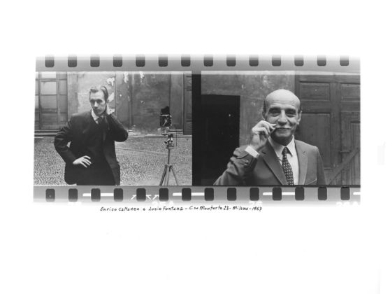 Enrico Cattaneo, Enrico Cattaneo e Lucio Fontana, Corso Milani 23, Milano, 1967