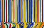 Ian Davenport, Colorcade Orange & Blue, 2015