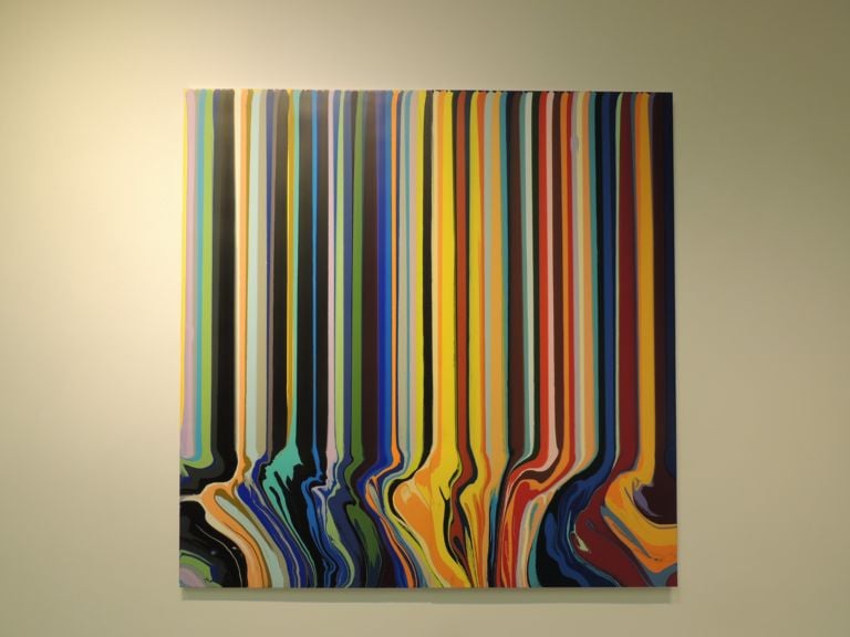 Ian Davenport - installation view at Galleria Tega, Milano 2016