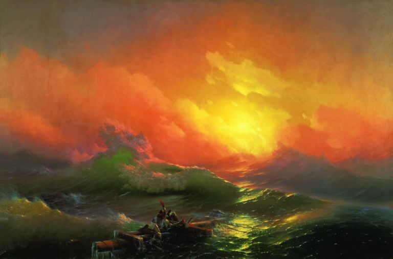 Ivan Konstantinovič Ajvazovskij, La nona onda, 1850