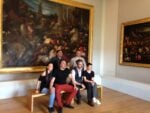 Masbedo due studentesse dellAccademia Albertina il suo Direttore Salvatore Bitonti e Domenico Maria Papa Musei Reali Galleria Sabauda Torino L’arte Fragile dei Masbedo. Nuovo video del duo alla Galleria Sabauda di Torino. La pinacoteca dei Musei Reali si apre al contemporaneo