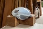 Morgane Tschiember, Bubble_#2RAB, 2012, Glass, Wood, 50 x 20 x 45 cm, Courtesy Rolando Anselmi Gallery, Berlin - Rome; Loevenbruck Gallery, Paris and the artist