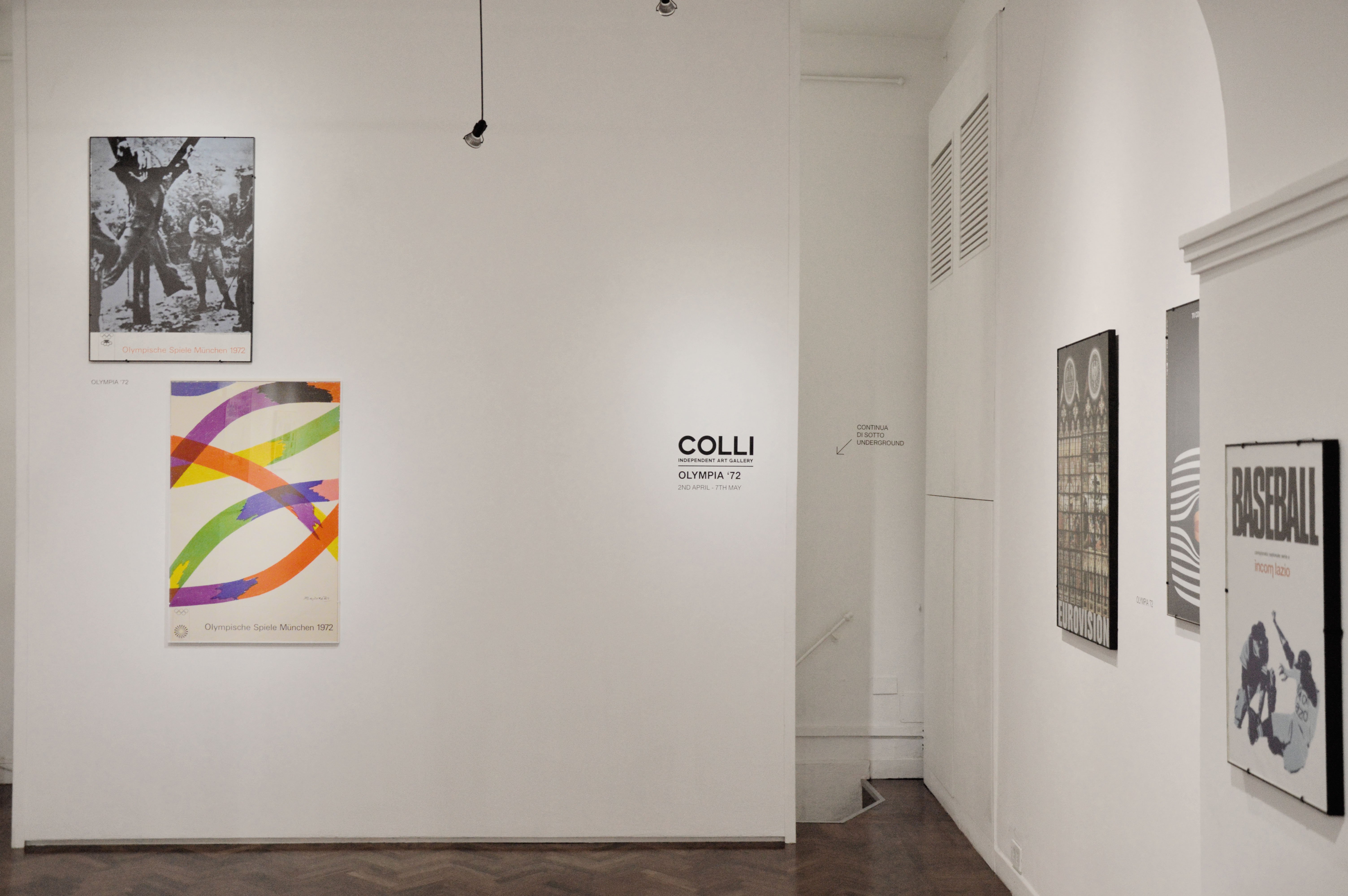 Olympia ‘72 - installation view at Colli Independent Art Gallery, Roma 2016